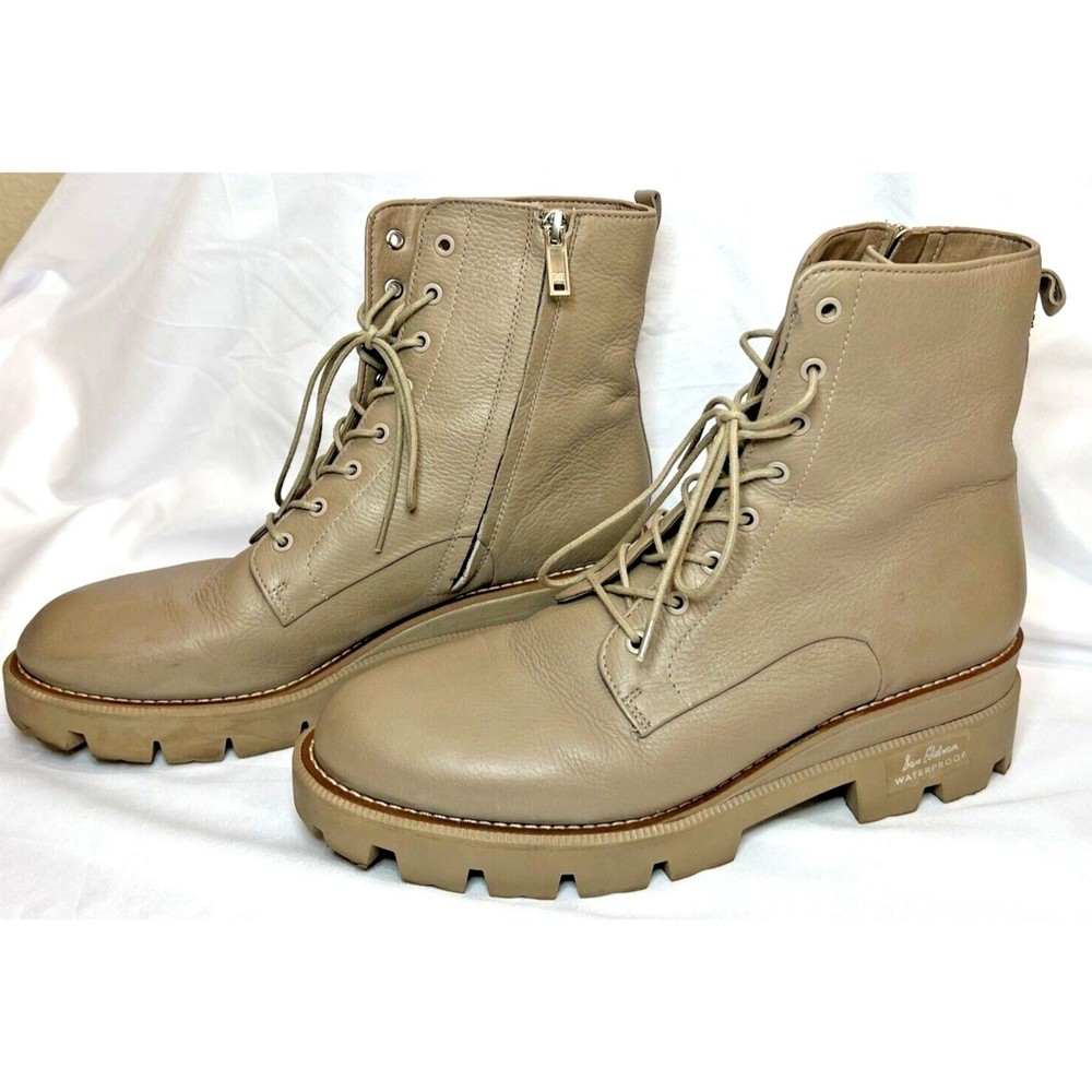 Sam Edelman Garret Leather Combat Boot Women's Size 11M Tan/Brown